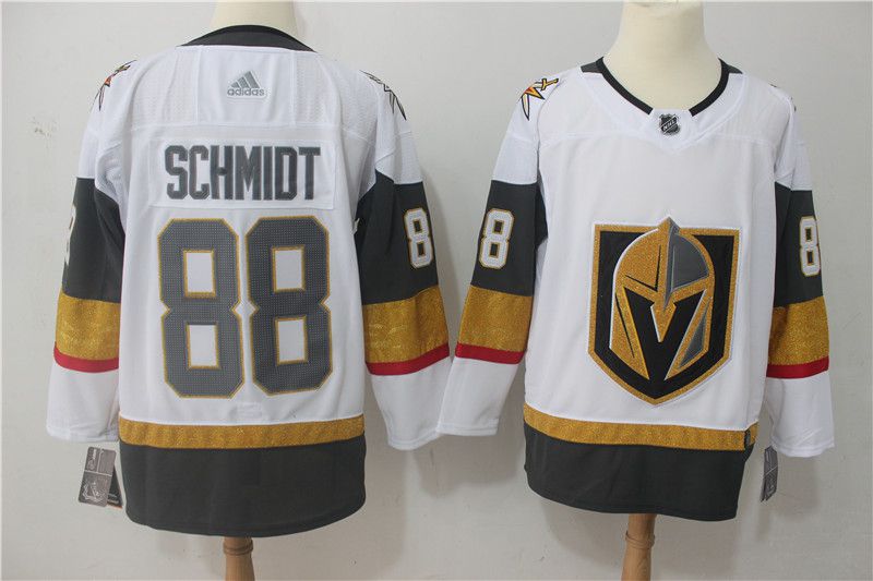 Men Vegas Golden Knights #88 Schmidt Fanatics Branded Breakaway Home White Adidas Jersey->more nhl jerseys->NHL Jersey